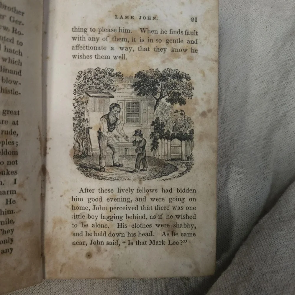 Lame John 1840 Antique Antiquarian Book Small The‎ Charitable Poor Man Novel